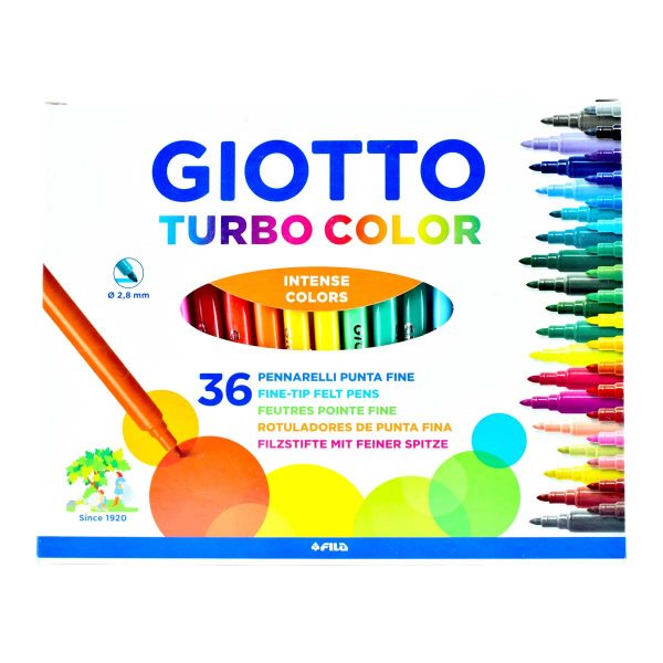 ماژیک 36 رنگ جیوتو مدل turbo color