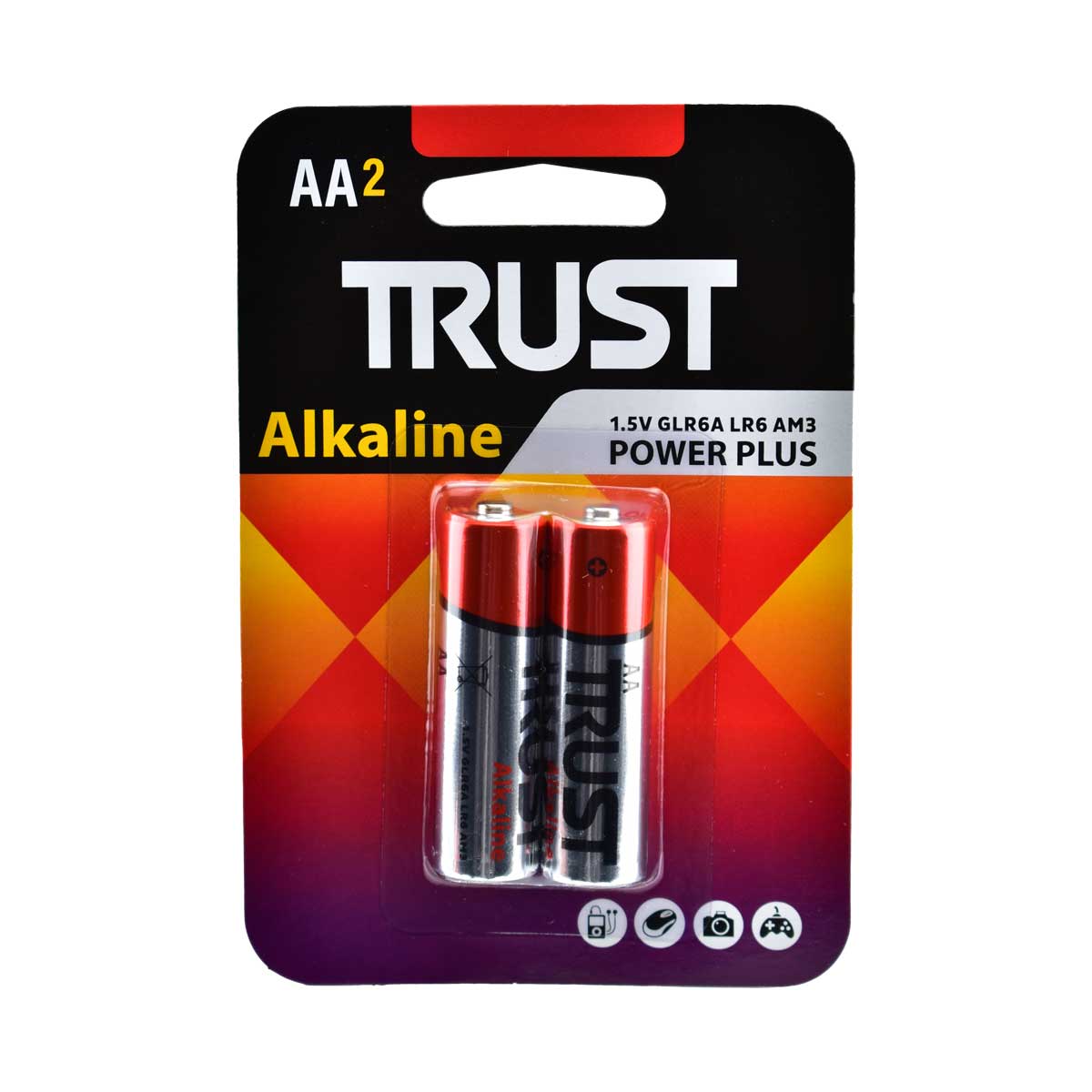 باتری قلمی آلکالاین تراست قرمز بسته 2 عددی