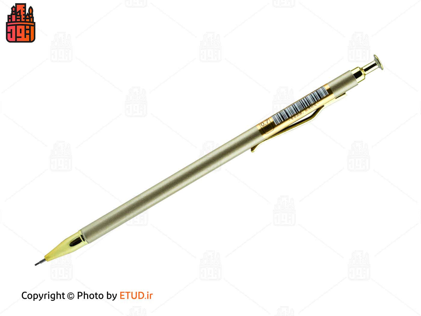 مداد نوکی 0.7 میلی متری فلزی بدنه باریک