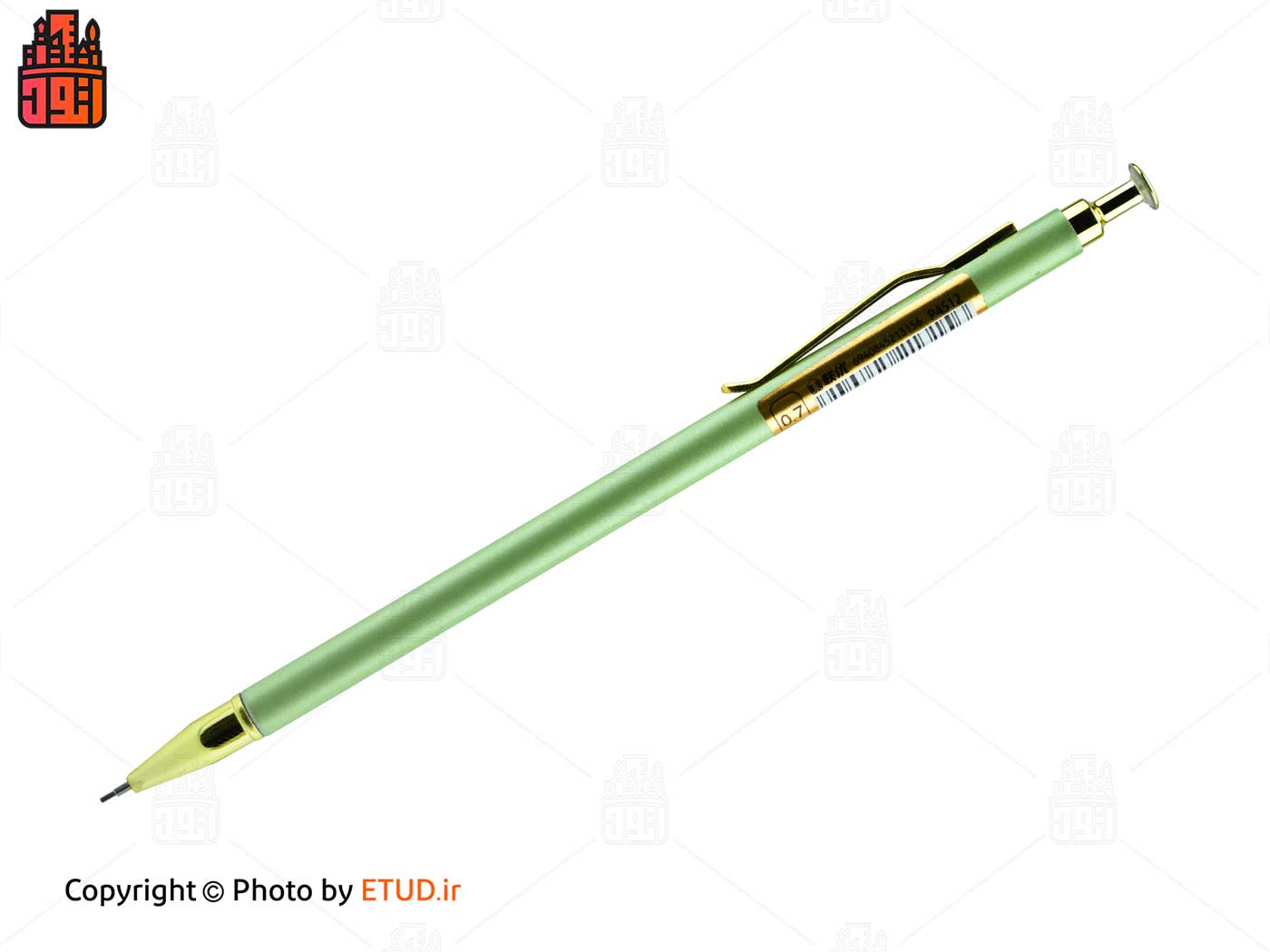 مداد نوکی 0.7 میلی متری فلزی بدنه باریک
